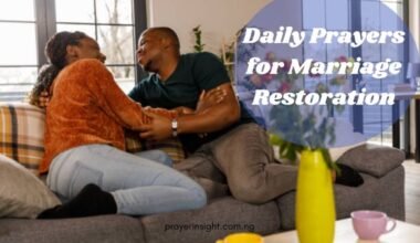 Daily Prayers for Marriage Restoration