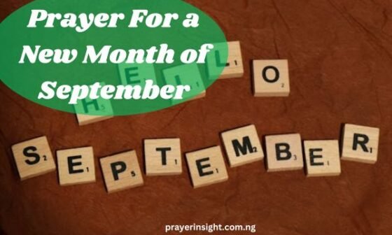 Prayer For a New Month of September