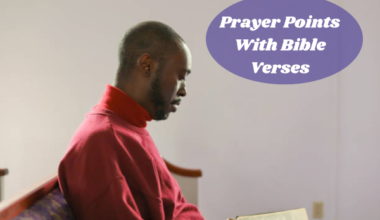 Prayer Points With Bible Verses